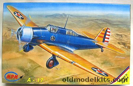 MPM 1/72 Northrop A-17, 72504 plastic model kit